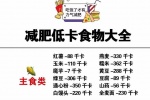 减肥低卡食物大全