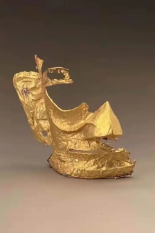 三星堆遺址絕美黃金面具展示