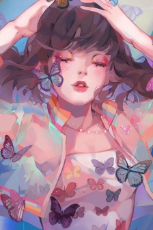 Creative hand-painted high-definition mobile wallpaper