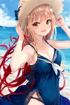 呆萌可愛動漫少女手機壁紙