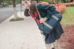 校园美女学院风性感制服写真图片