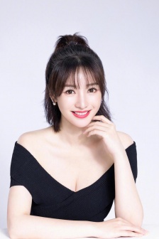 柳岩黑色深V元气性感写真图片