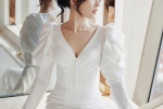 Cecilia Cheung elegant and sexy photo in white dress