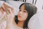 床上美女清凉性感私房写真