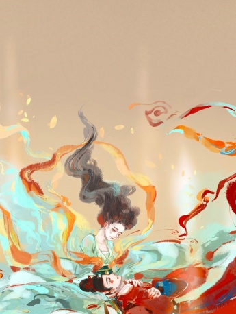 中國風手繪插畫壁紙