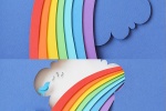 Creative fresh and colorful pattern paper-cut mobile wallpaper