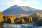 Xinjiang Altay autumn scenery pictures desktop wallpaper