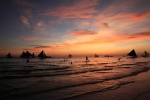 Beautiful Boracay sunset scenery pictures desktop wallpaper