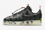 Multiple angles of the Nike Air Force 1 Halloween glow-in-the-dark model