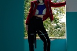 Li Sidani cool photo in red jacket