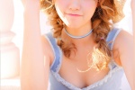 Summer outdoor photos of beauties in straw hats and low-cut legs