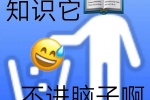 知识它不进脑子啊