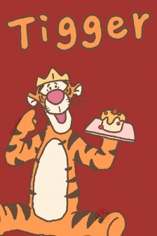 Disney Tigger cartoon mobile wallpaper
