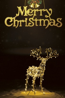 Christmas elk pictures HD mobile wallpaper