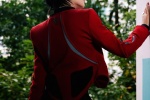 Li Sidani cool photo in red jacket