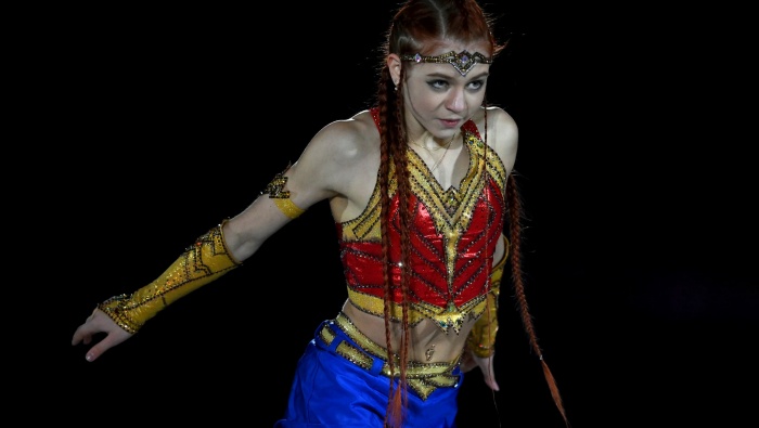 Trusova Wonder Woman look computer wallpaper