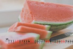 2021年9月清涼西瓜桌麵日曆壁紙