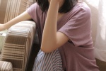高挑美女模特居家睡衣写真
