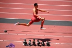 Zhu Yaming wins silver medal in men's triple jump