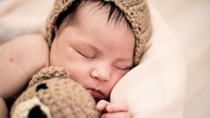 Sleeping baby baby material picture wallpaper