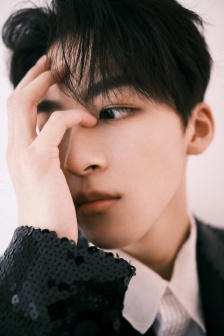 He Luoluo Haoye handsome photo of a gentleman in a sequined suit