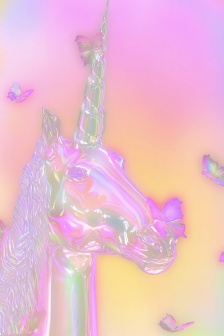 独角兽梦幻水晶手机壁纸