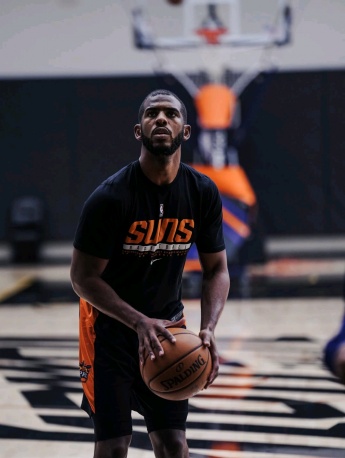 Suns Paul black jersey mobile wallpaper