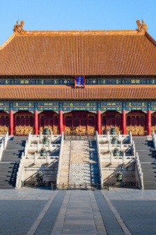 Detail of the Hall of Supreme Harmony in the Forbidden City