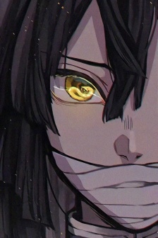 Demon Slayer: Kimetsu no Yaiba protagonist half face cool mobile wallpaper