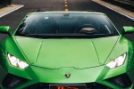 綠色蘭博基尼跑車手機壁紙