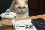 一杯茶，一套题，从早到晚搞学习