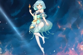 二次元性感動漫美女電腦壁紙