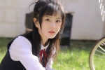 Taiwan beauty in school uniform photo desktop wallpaper