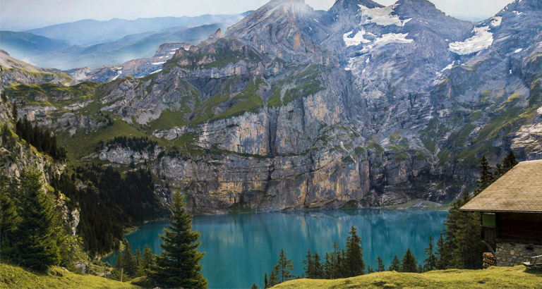 Mountains and rivers desktop wallpaper