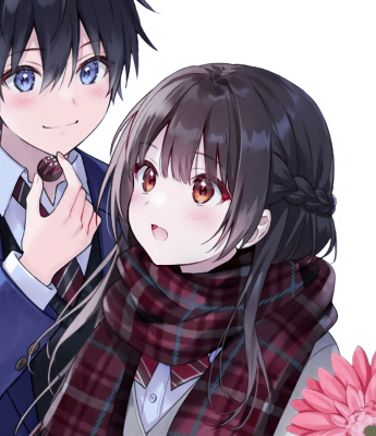 Two-dimensional anime couple avatar picture HD