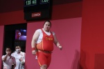 Li Wenwen wins gold medal in weightlifting women's 87kg and above
