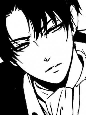 Levi's black and white style avatar