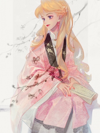 迪士尼公主國風手機壁紙