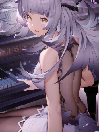 Illustration beauty two-dimensional mobile phone wallpaper picture