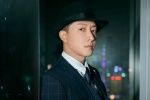 Han Geng elegant and handsome photo in British style suit