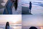 Jiang Zhenyu's charming and sexy photos at the beach in summer