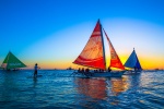 Beautiful Boracay sunset scenery pictures desktop wallpaper