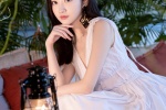 Jing Tianshen V vest long skirt sexy photo pictures