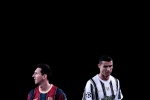 Messi and Ronaldo in the same field HD wallpaper