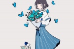 Japanese fresh and simple illustration mobile wallpaper