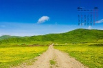 2022年4月绿色草原风景桌面日历壁纸