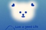 Klein blue cute bear mobile wallpaper