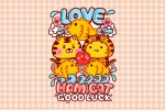 Hami Cat Year of the Tiger Cartoon Picture Desktop Wallpaper
