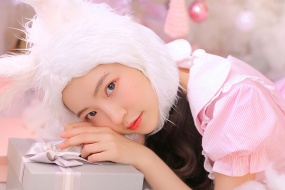 Cute cute bunny girl sweet photo wallpaper