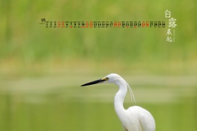 September 2021 Bailu computer calendar wallpaper